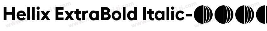 Hellix ExtraBold Italic字体转换